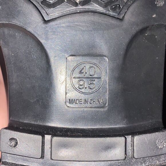 Women’s Chelsea Rain Boots Waterproof Slip-On Elastic Mid-Calf Rubber Boots 9.5 - Picture 6 of 6